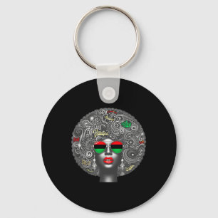 Juneteenth African American Women Black History  Key Ring
