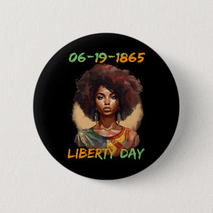 Juneteenth - African American Women Independence D 6 Cm Round Badge