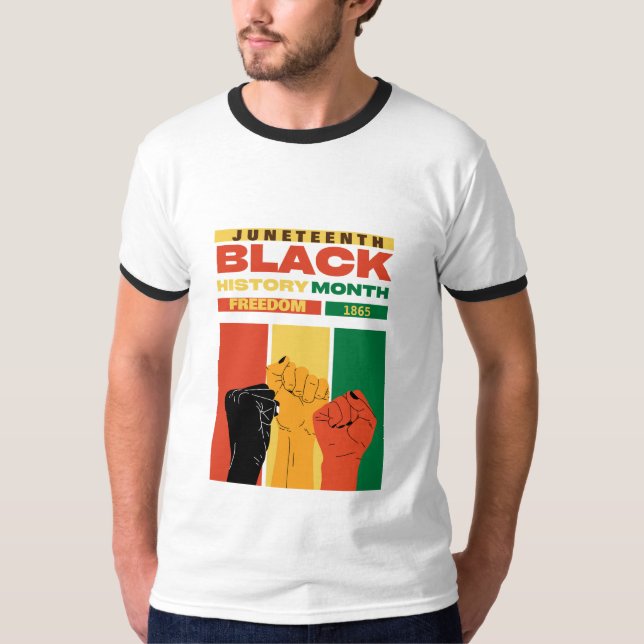 juneteenth african black freedom 1865 history name T-Shirt (Front)