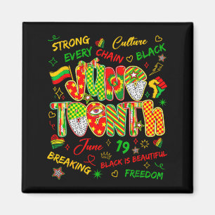 Juneteenth african black freedom june 19th 1865 magnet