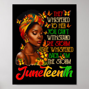 Juneteenth Afro American Black Women Black History Poster