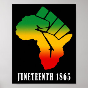 Juneteenth Ancestors Black African Map American Fr Poster
