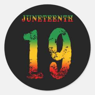 Juneteenth Ancestors Black African Map American Ju Classic Round Sticker