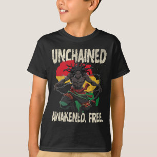 Juneteenth Anime Manga Characters, African Culture T-Shirt