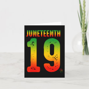 Juneteenth Black African American Ancestors Freedo Card