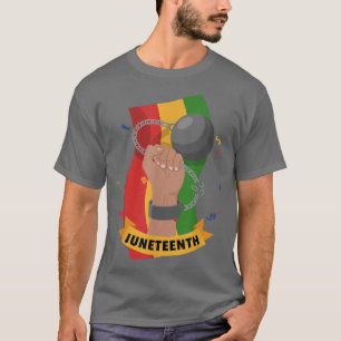 Juneteenth Black African American Celebrating Free T-Shirt