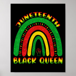 Juneteenth Black African American Cute Women Teens Poster