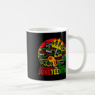 Juneteenth Black African Women Hair Remembering My Coffee Mug
