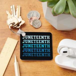 Juneteenth Black American African Celebration Cool Key Ring