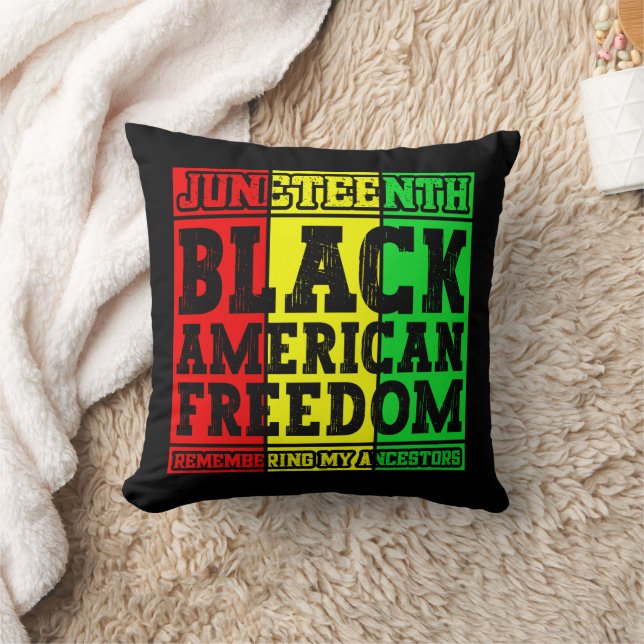 Juneteenth Black American Freedom Remembering Cool Cushion (Blanket)