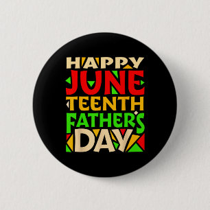Juneteenth Black Father's Day Happy Holiday Celebr 6 Cm Round Badge