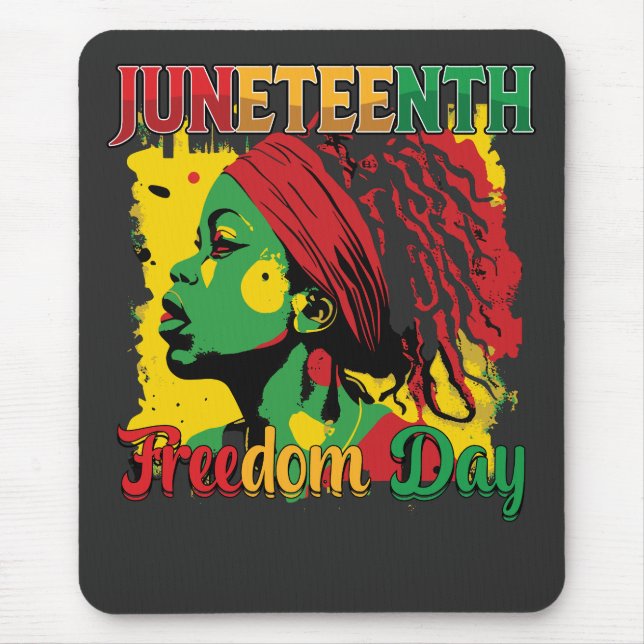 Juneteenth Black Freedom Day 1865 Loc Mouse Pad (Front)