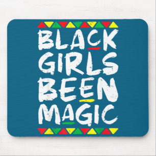 Juneteenth black girls been magic melanin afro mouse pad