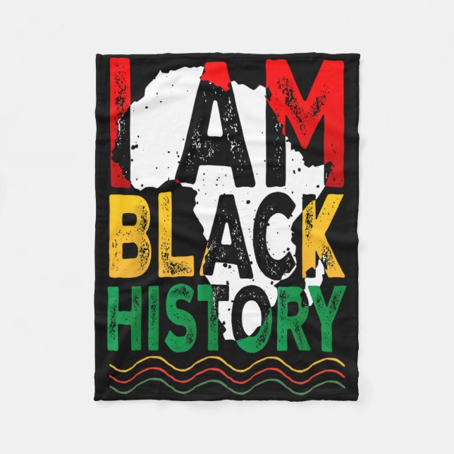 Juneteenth Black History Black African American  Fleece Blanket (Front)