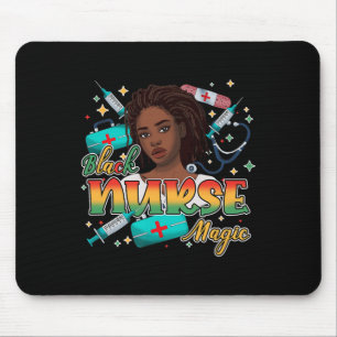 Juneteenth Black History Month Africa Black Nurse Mouse Pad