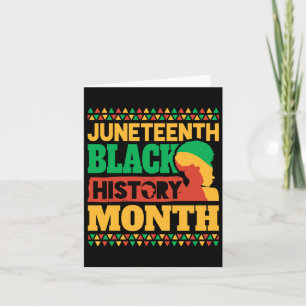 Juneteenth Black History Month  Card
