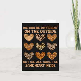 Juneteenth Black History Month Same Heart Inside W Card