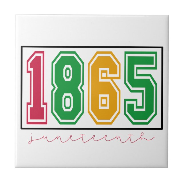 Juneteenth - Black History  Tile (Front)