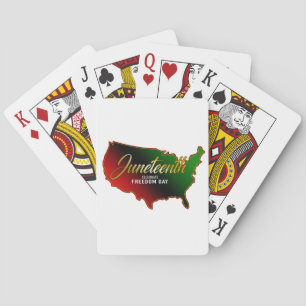 Juneteenth Black Independence Day Playing Cards