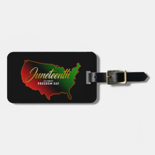 Juneteenth Black Independence Luggage Tag