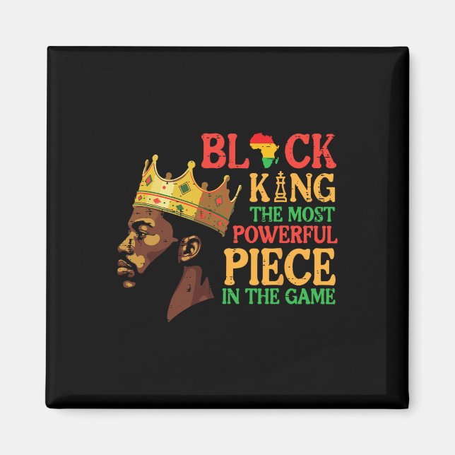 Juneteenth Black King Black History African Dad Me Magnet (Front)