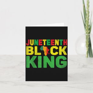 Juneteenth black king melanin dad fathers day card