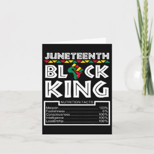 Juneteenth Black King Melanin Dad Fathers Day Men Card