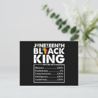 Juneteenth Black King Nutritional Facts Melanin