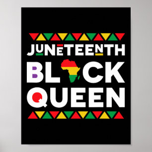 Juneteenth Black Queen 1 Poster