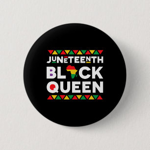 Juneteenth Black Queen 6 Cm Round Badge