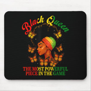 Juneteenth Black Queen Chess Powerful Piece In The Mouse Pad