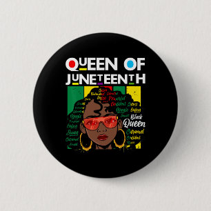 Juneteenth Black Queen Melanin Girl Magic Sista Wo 6 Cm Round Badge