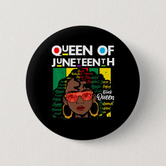Juneteenth Black Queen Melanin Girl Magic Sista Wo 6 Cm Round Badge