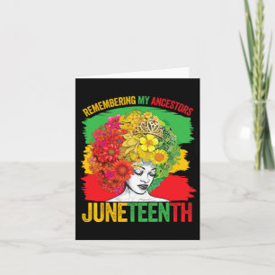 Juneteenth Black Women African American Ancestors  Card