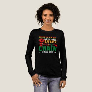Juneteenth Breaking Every Chain Since 1865 Tri-Blend Shirt
