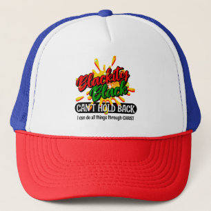 Juneteenth CAN'T HOLD BACK BLACK Christian Trucker Hat