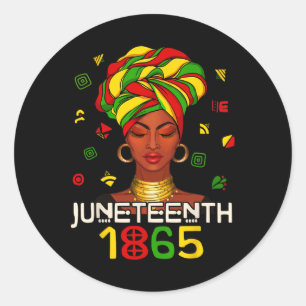 Juneteenth Celebrate African American Freedom Day Classic Round Sticker