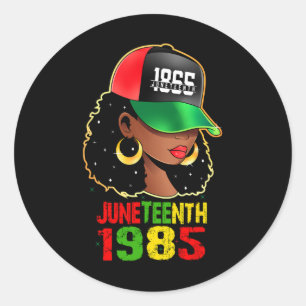 Juneteenth Celebrate African American Freedom Day Classic Round Sticker