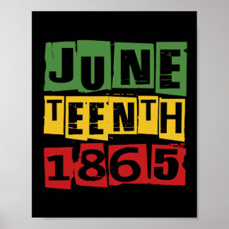 Juneteenth Celebrate Black Freedom 1865 History Mo Poster
