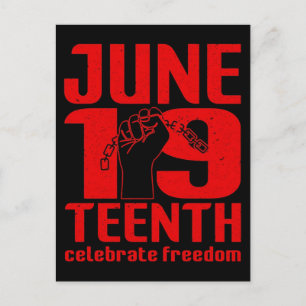 Juneteenth celebrate freedom juneteenth 2026 holiday postcard