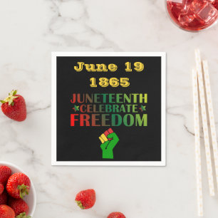 Juneteenth Celebrate Freedom Solidarity 1865 Paper Napkin
