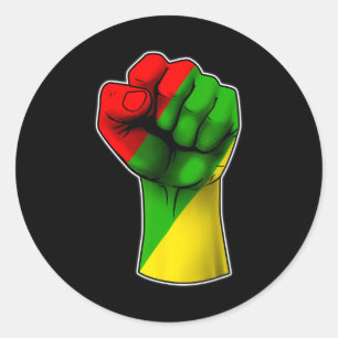 Juneteenth Celebrates Black African American Freed Classic Round Sticker