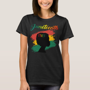 Juneteenth Celebrating 1865 Black Girl Kids T-Shirt