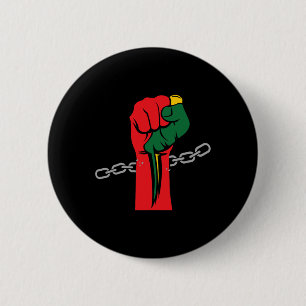Juneteenth Celebrating 1865 Juneteenth Afro Americ 6 Cm Round Badge