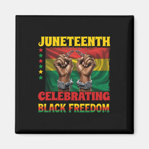 Juneteenth Celebrating Black Freedom 1865 African Magnet