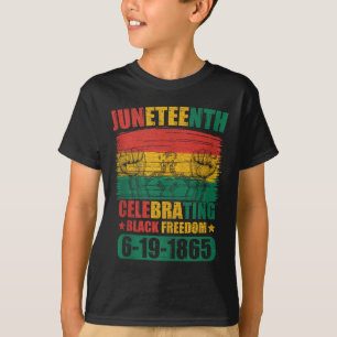 Juneteenth Celebrating Black Freedom 1865 African  T-Shirt