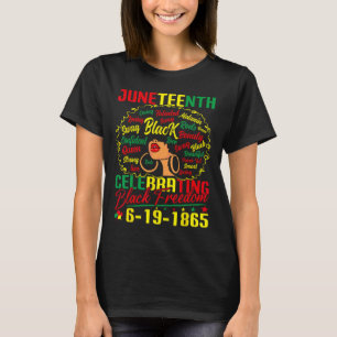 Juneteenth Celebrating Black Freedom 1865  T-Shirt