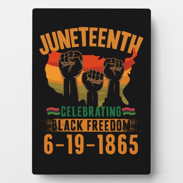 Juneteenth Celebrating Black Freedom 186 African Plaque (Front)