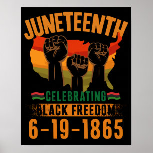 Juneteenth Celebrating Black Freedom 186 African Poster