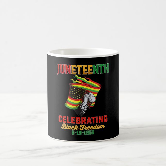 Juneteenth Celebrating Black Freedom 6 19 1865 Coffee Mug (Center)